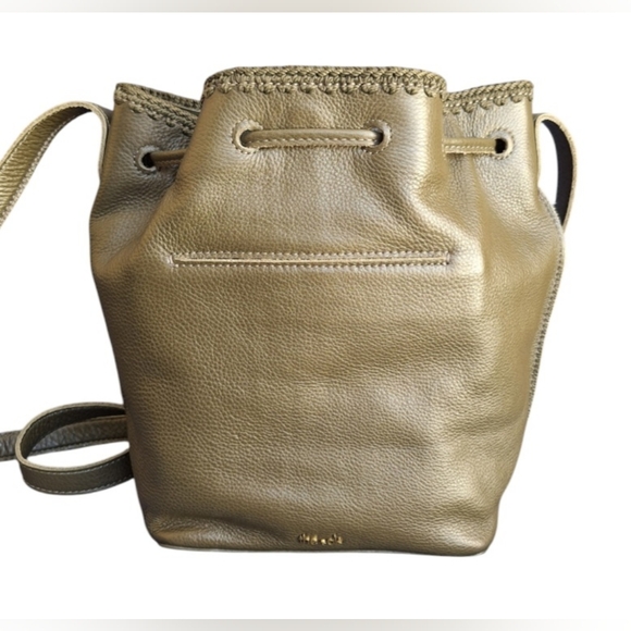 NWOT the sak Ivy Drawstring Bucket olive green crossbody - Picture 3 of 12